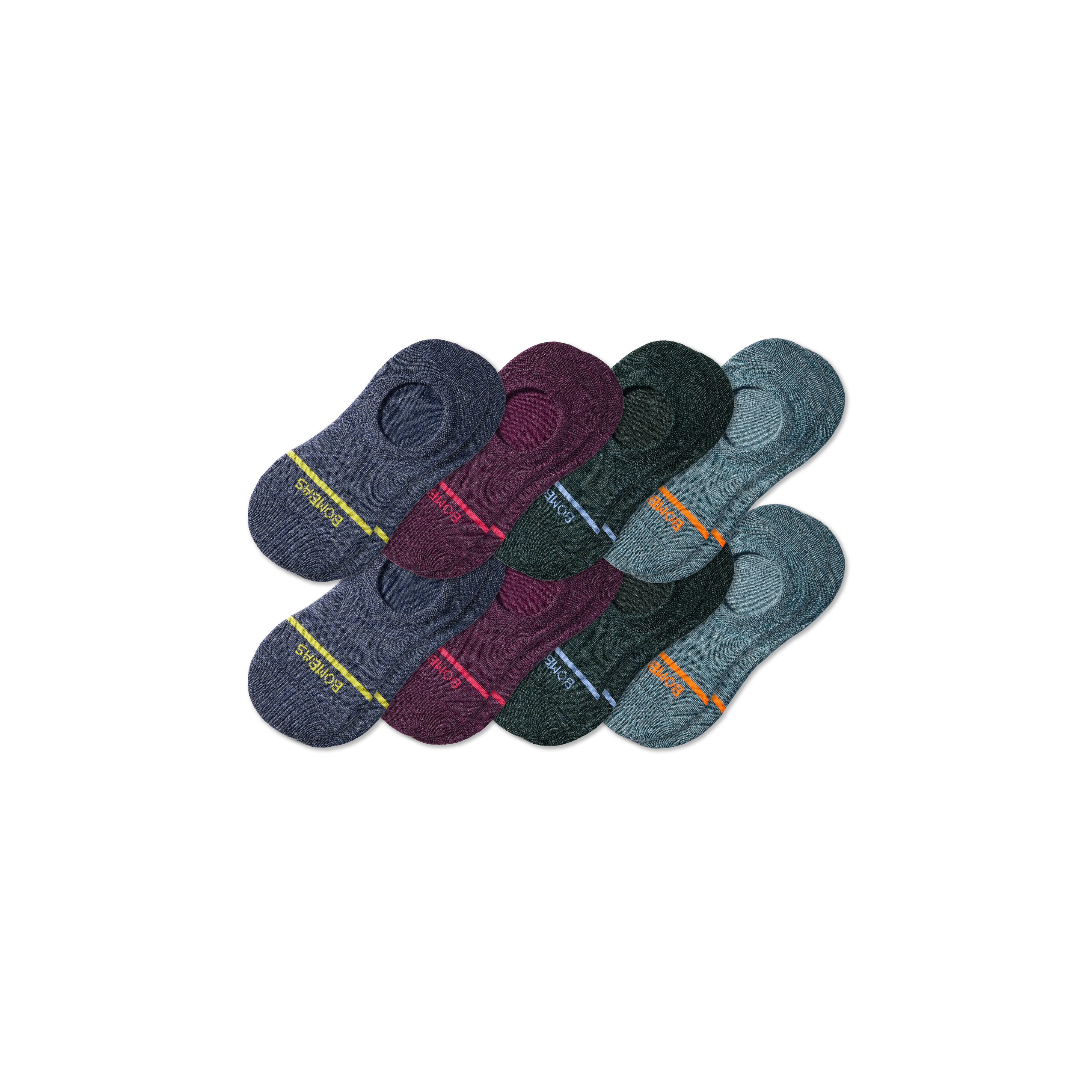 Men's Lightweight Merino Wool Blend No Show Sock 8-Pack - Image 25