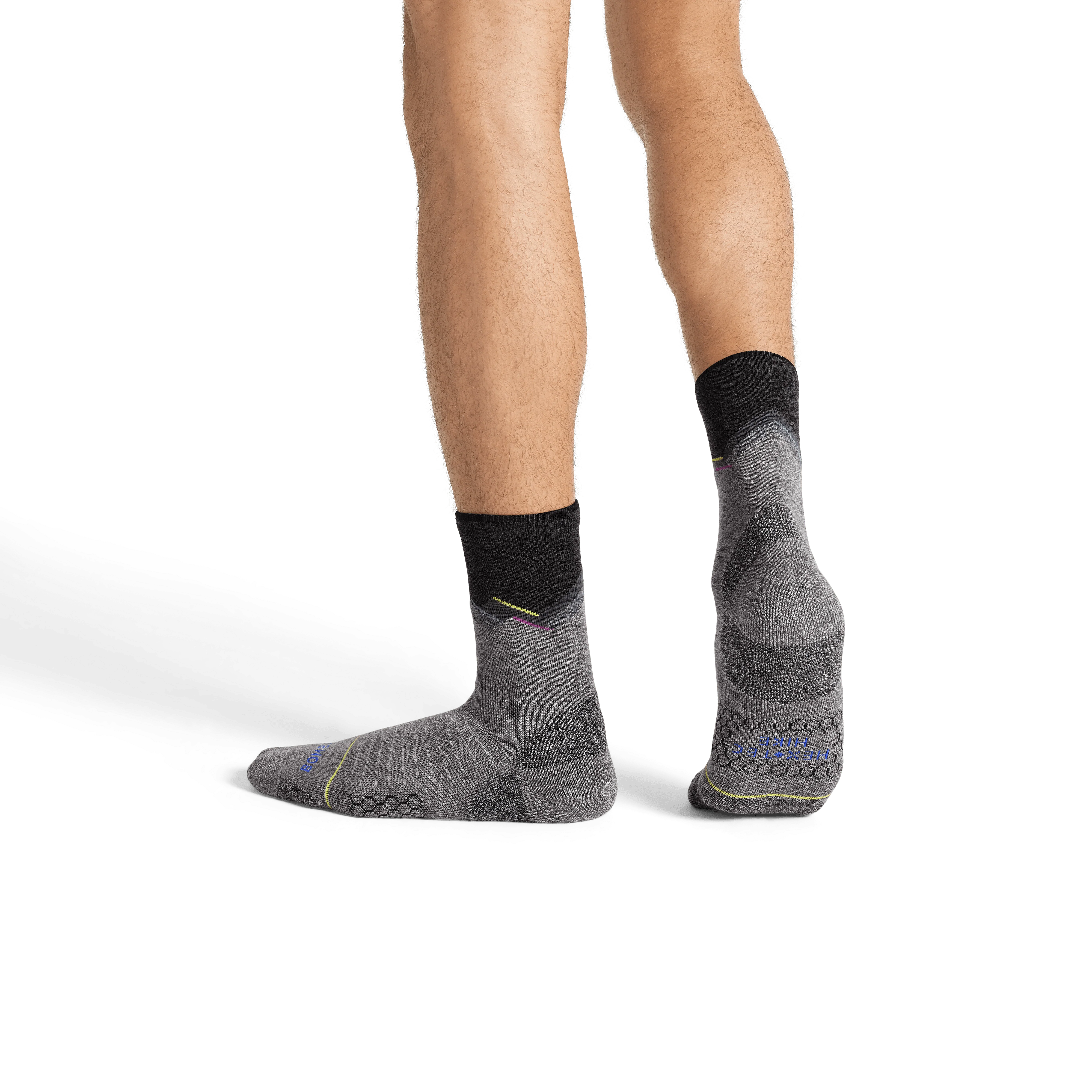 Men's Merino Wool Blend Hiking Calf Sock 6-Pack - Image 10