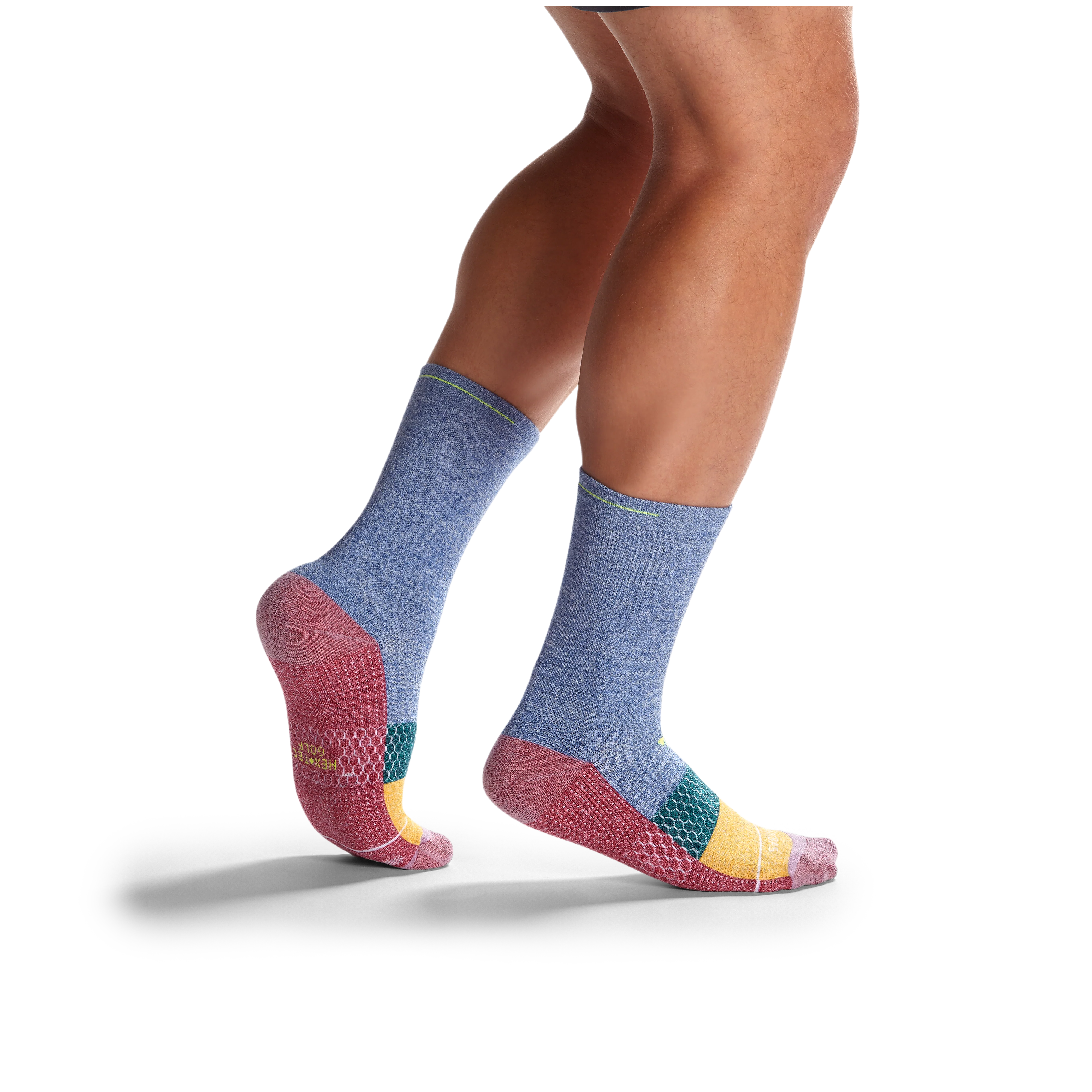 Men's Merino Wool Blend Golf Calf Socks - Image 6