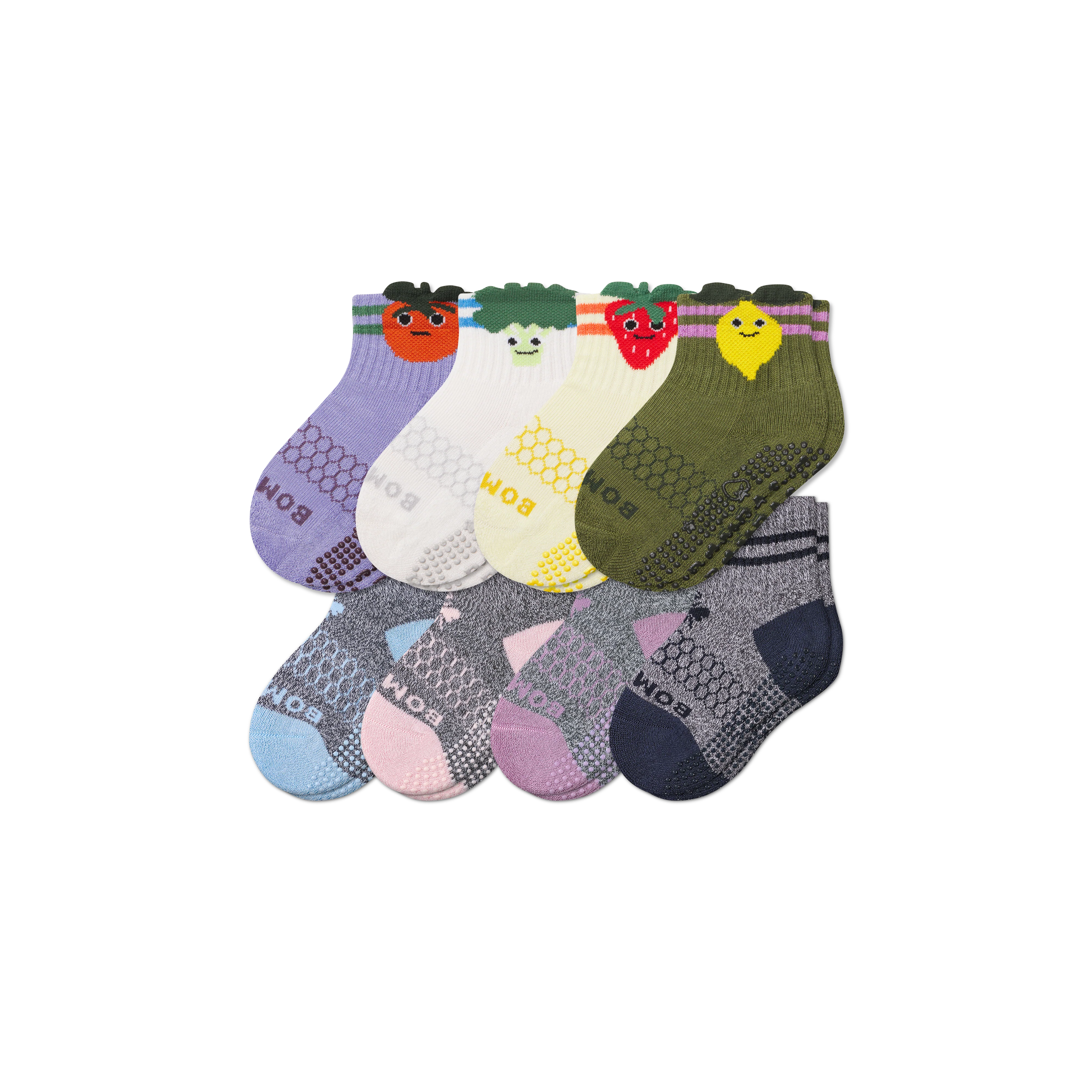 Toddler Gripper Calf Sock 8-Pack - Image 24