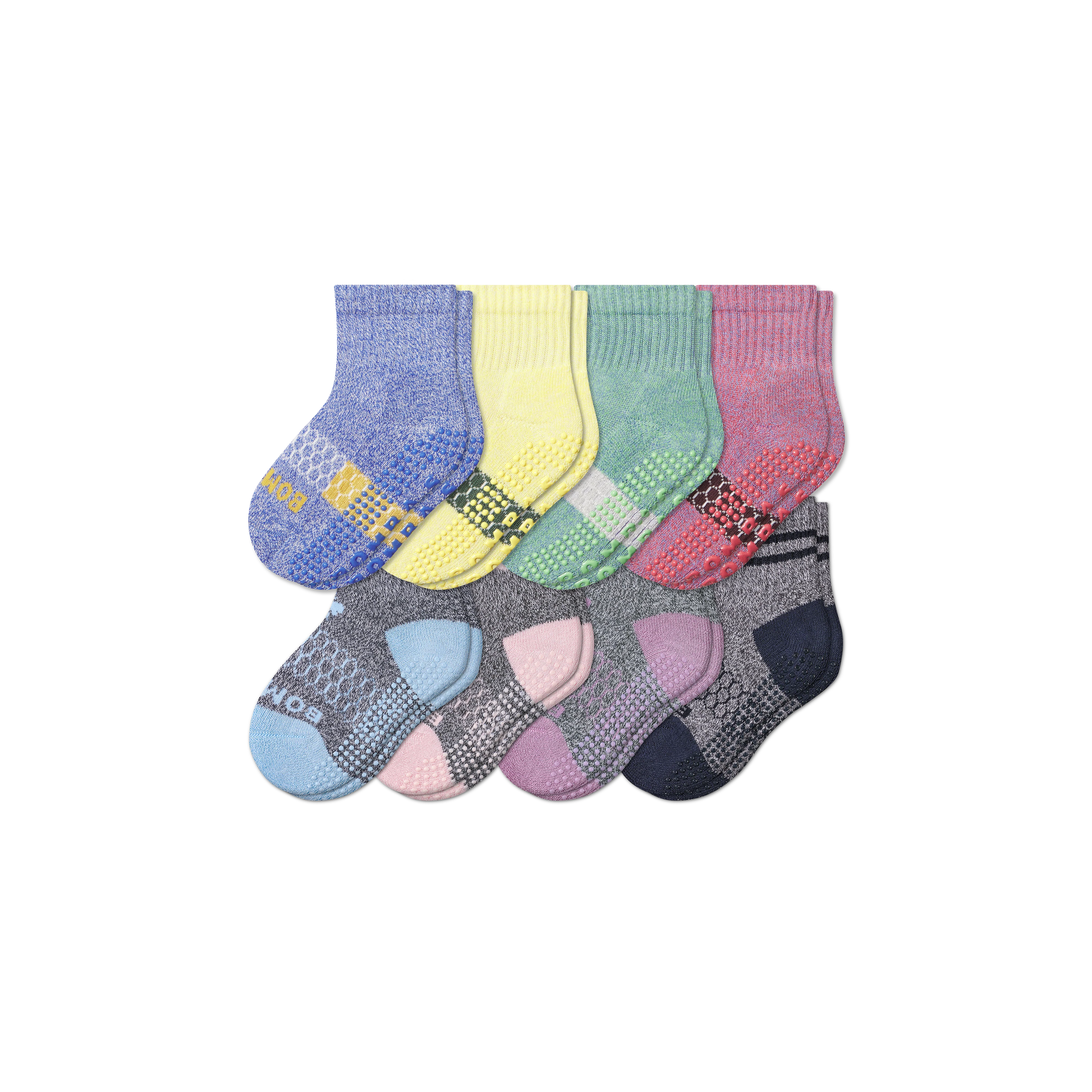 Toddler Gripper Calf Sock 8-Pack - Image 30