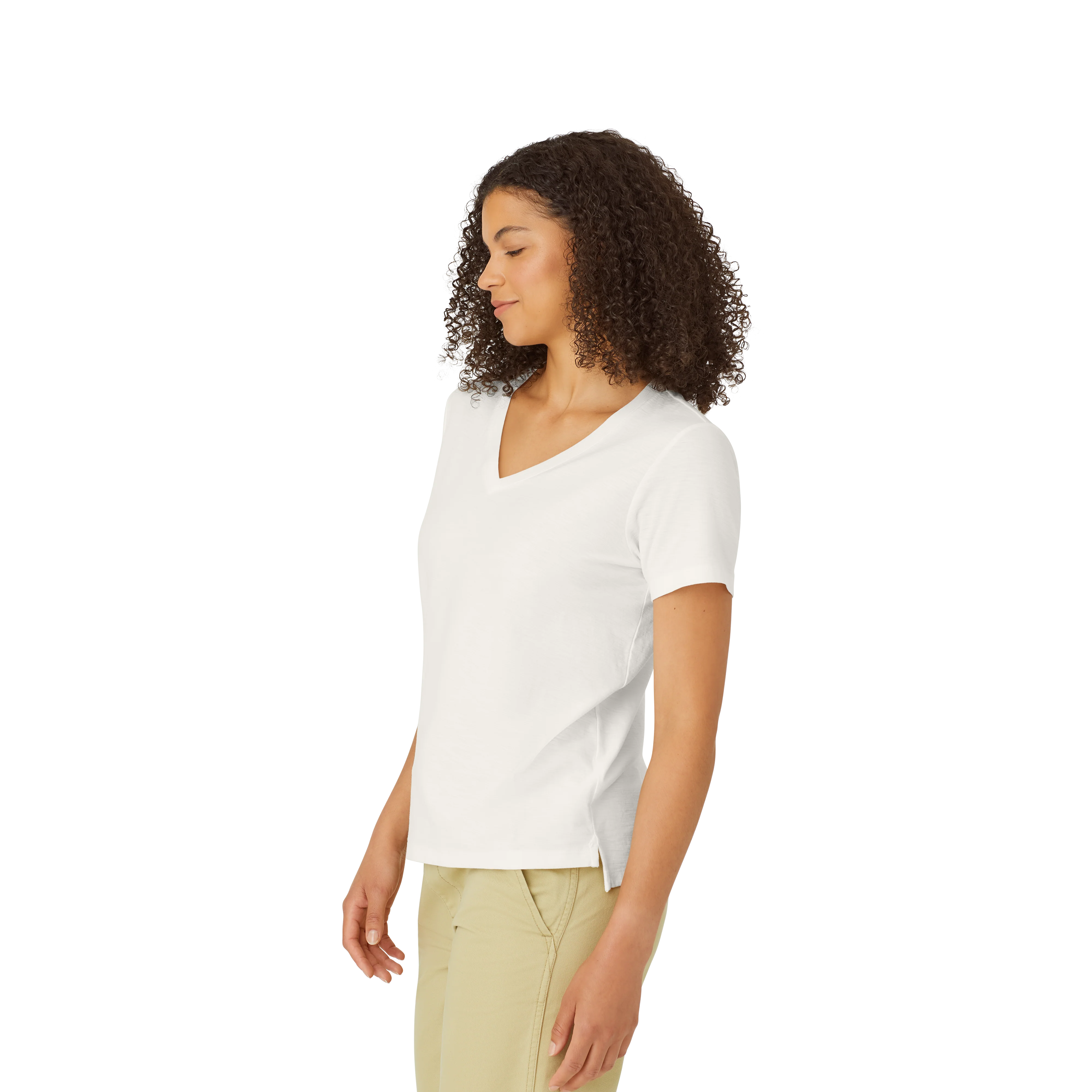 Women's Air Slub V-Neck T-Shirt - Image 3