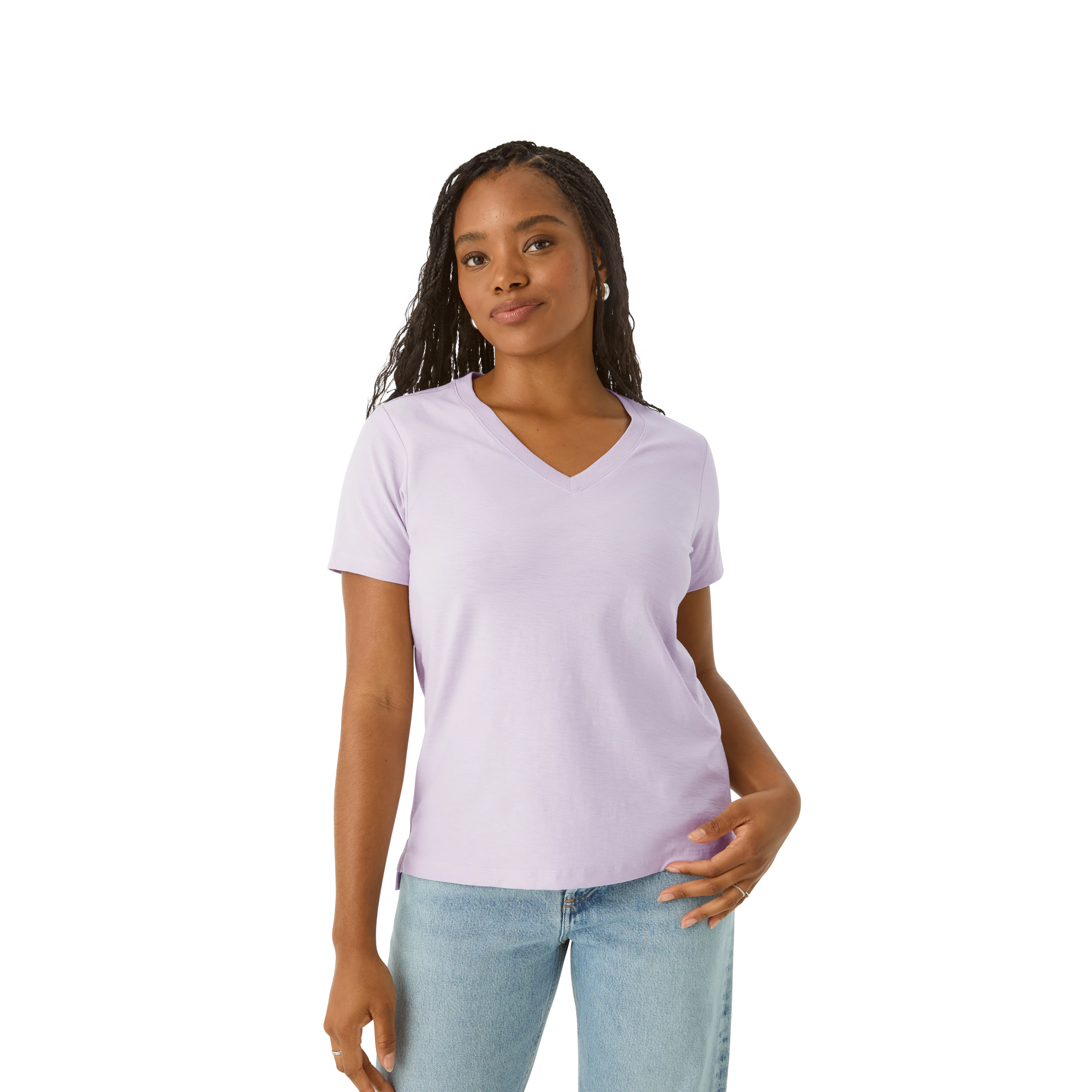 Women's Air Slub V-Neck T-Shirt - Image 9