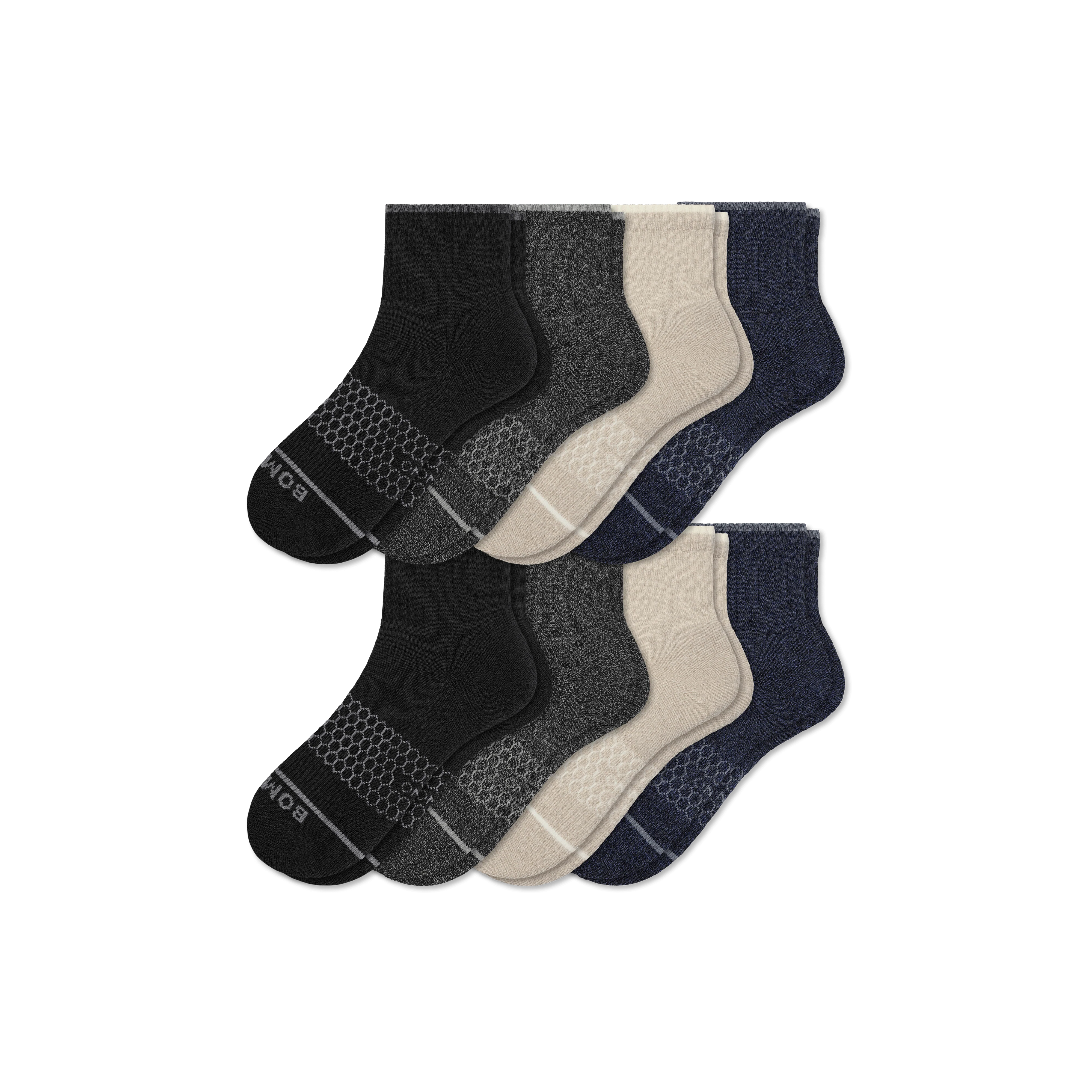 Women's Merino Wool Blend Quarter Sock 8-Pack - Image 26