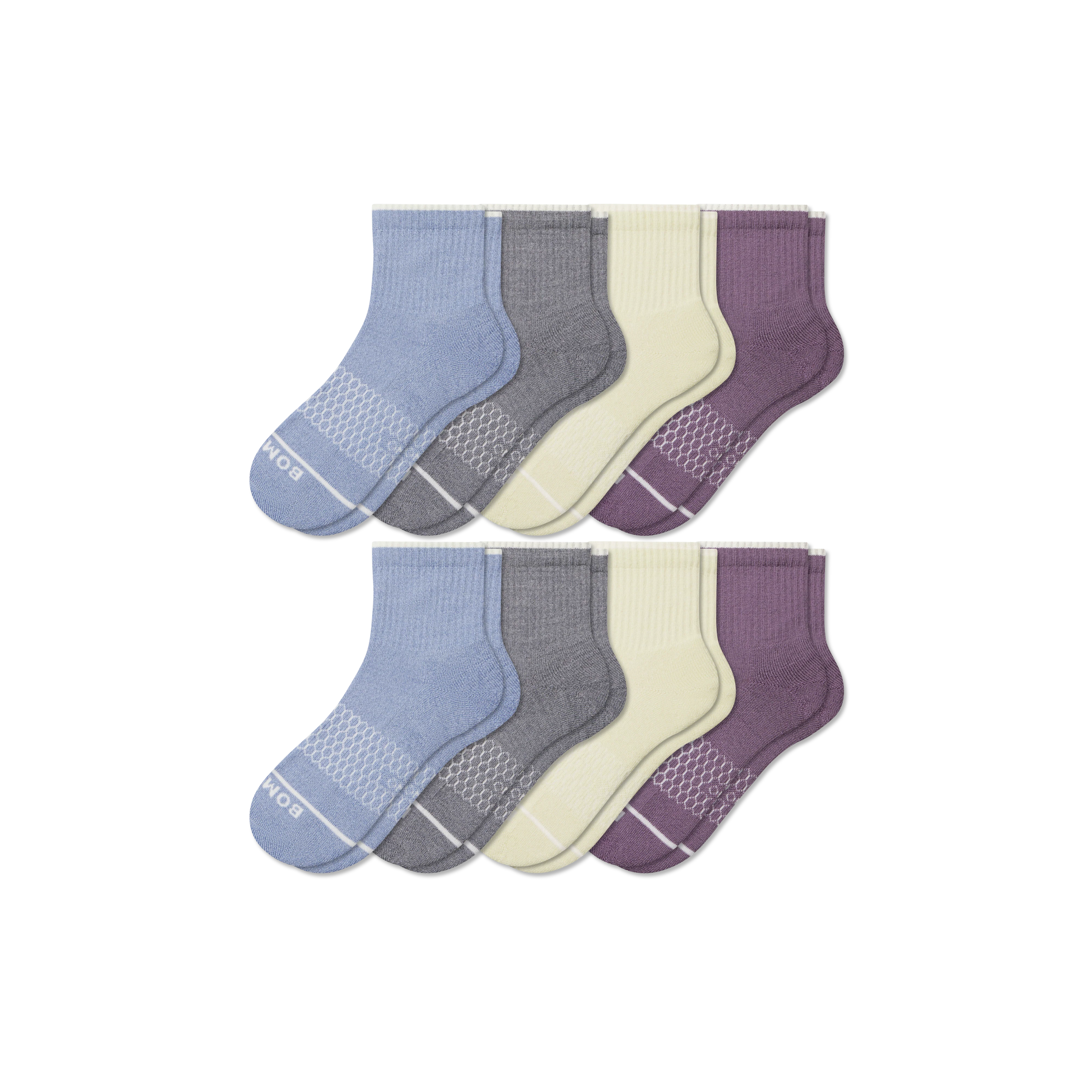 Women's Merino Wool Blend Quarter Sock 8-Pack - Image 8