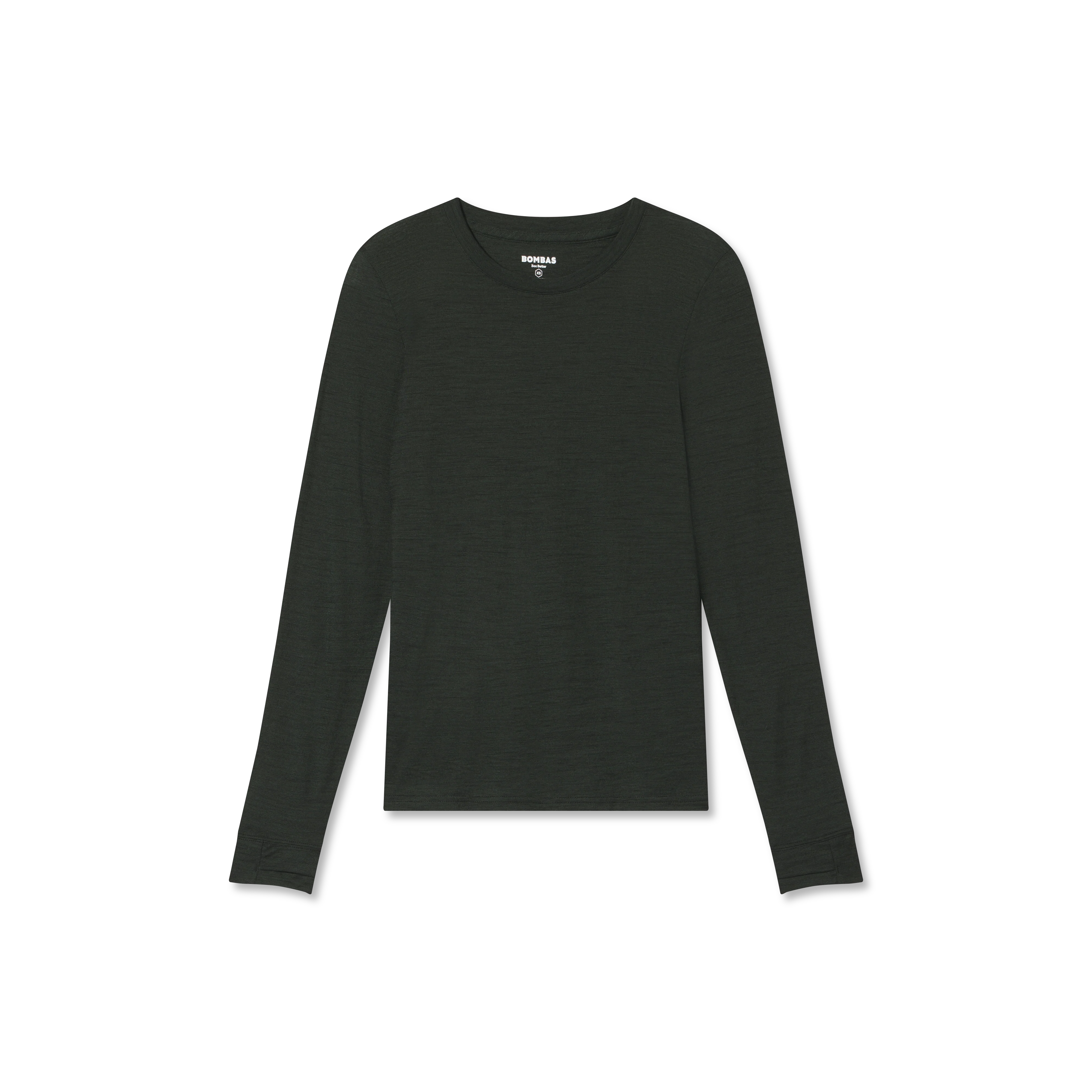 Women's Merino Wool Blend Crew Neck Long Sleeve T-Shirt - Image 13