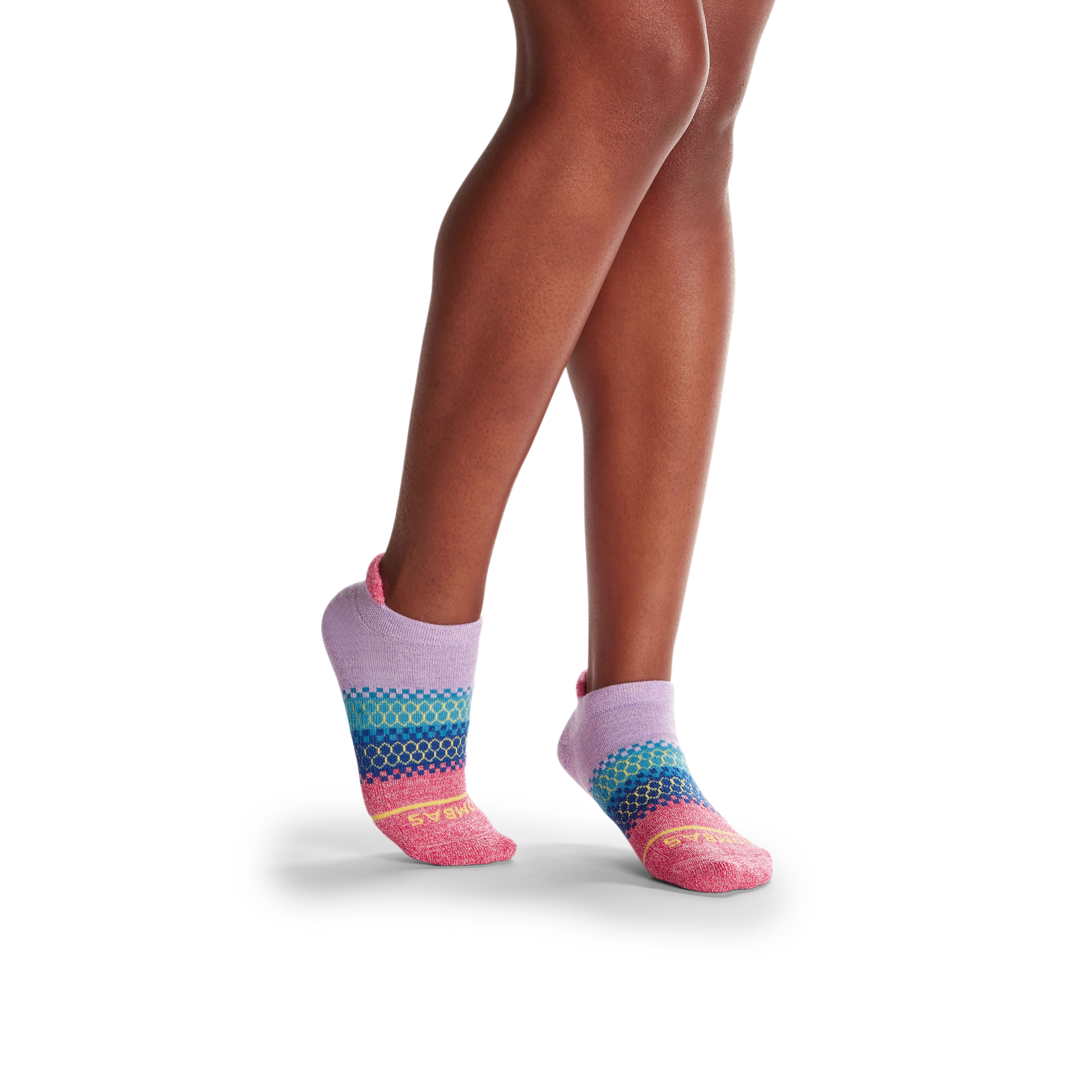 Women's Merino Wool Blend Sunset Stripe Ankle Socks - Image 6