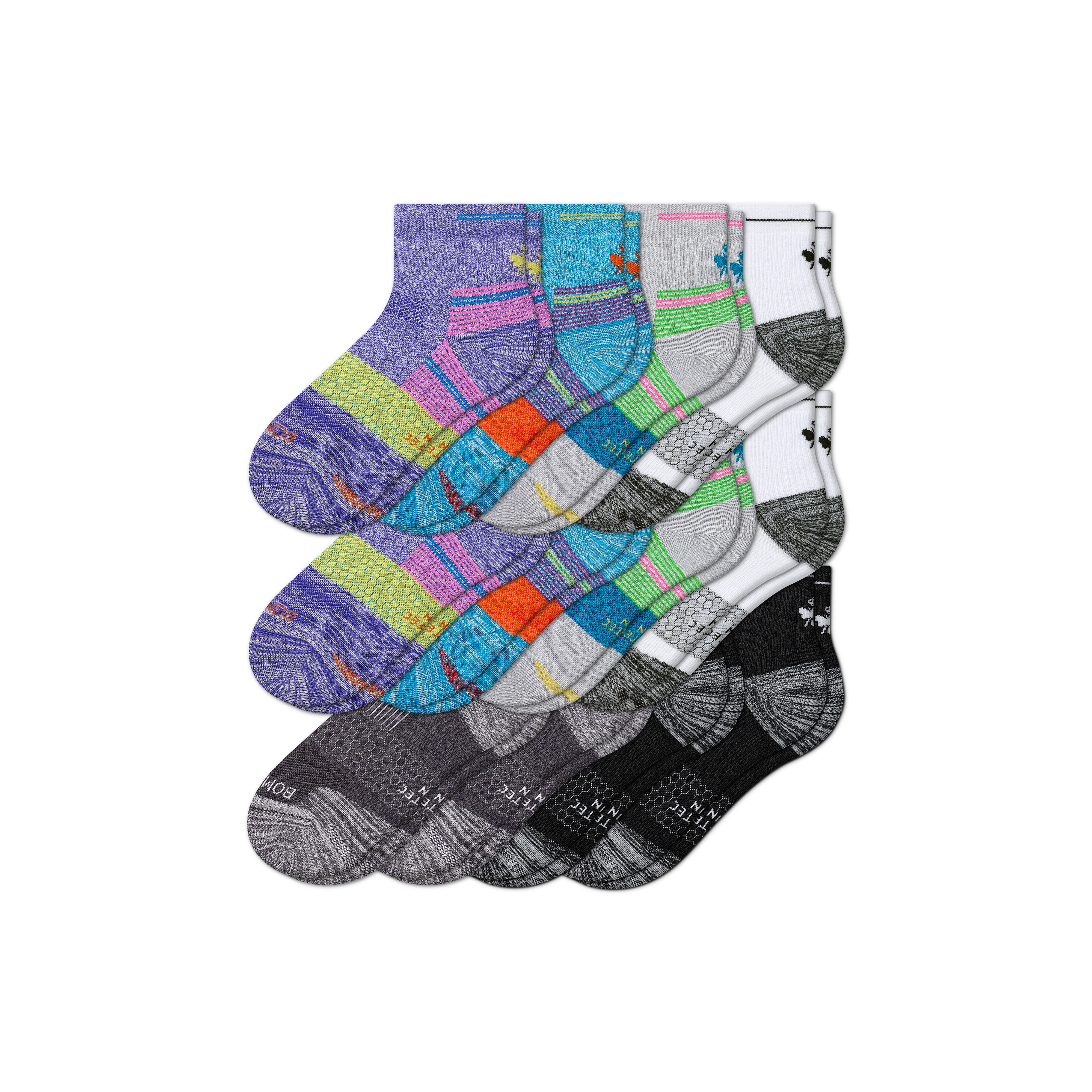 Women's Run Quarter Sock 12-Pack - Image 19