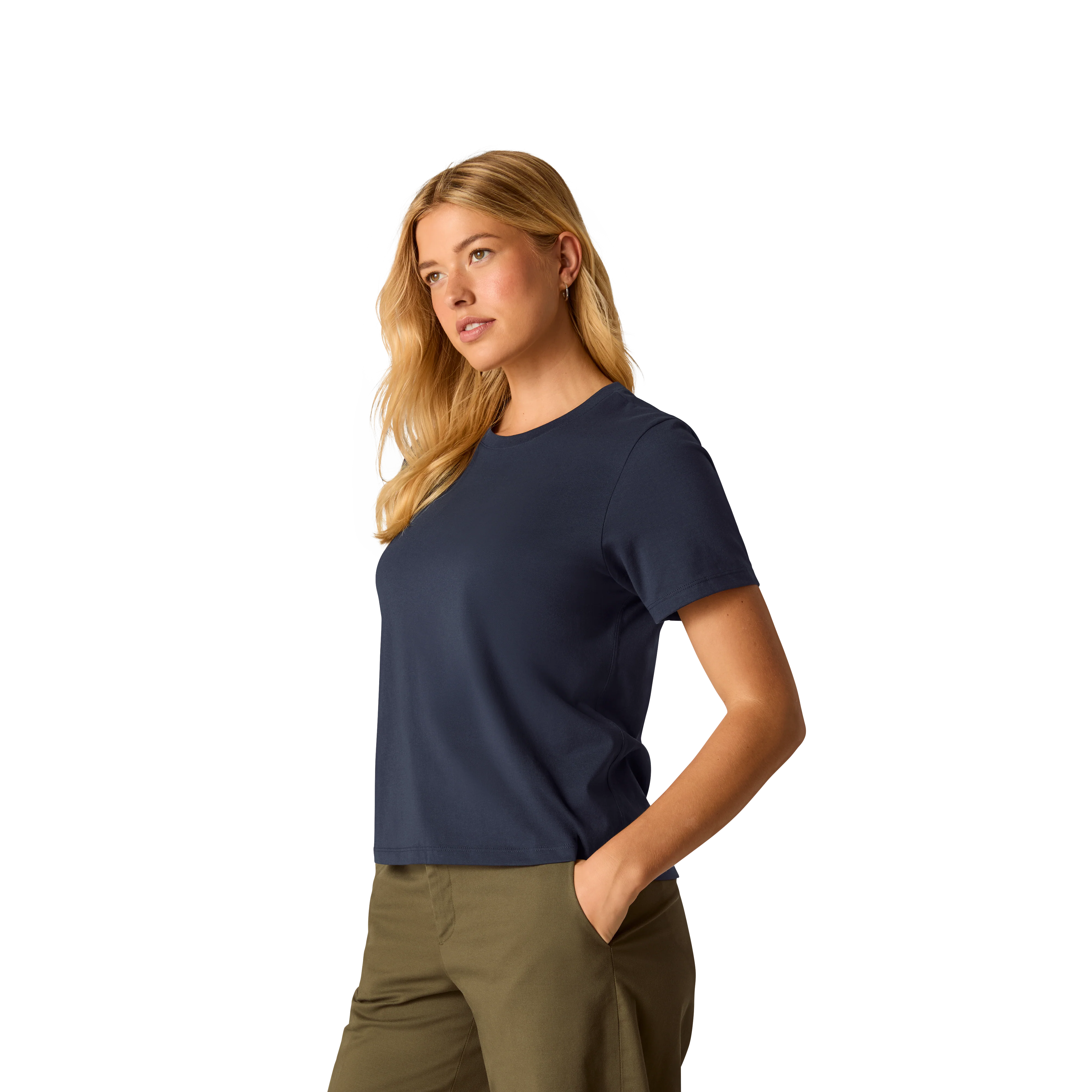 Women's Pima Cotton Crew Neck T-Shirt 3-Pack - Image 35
