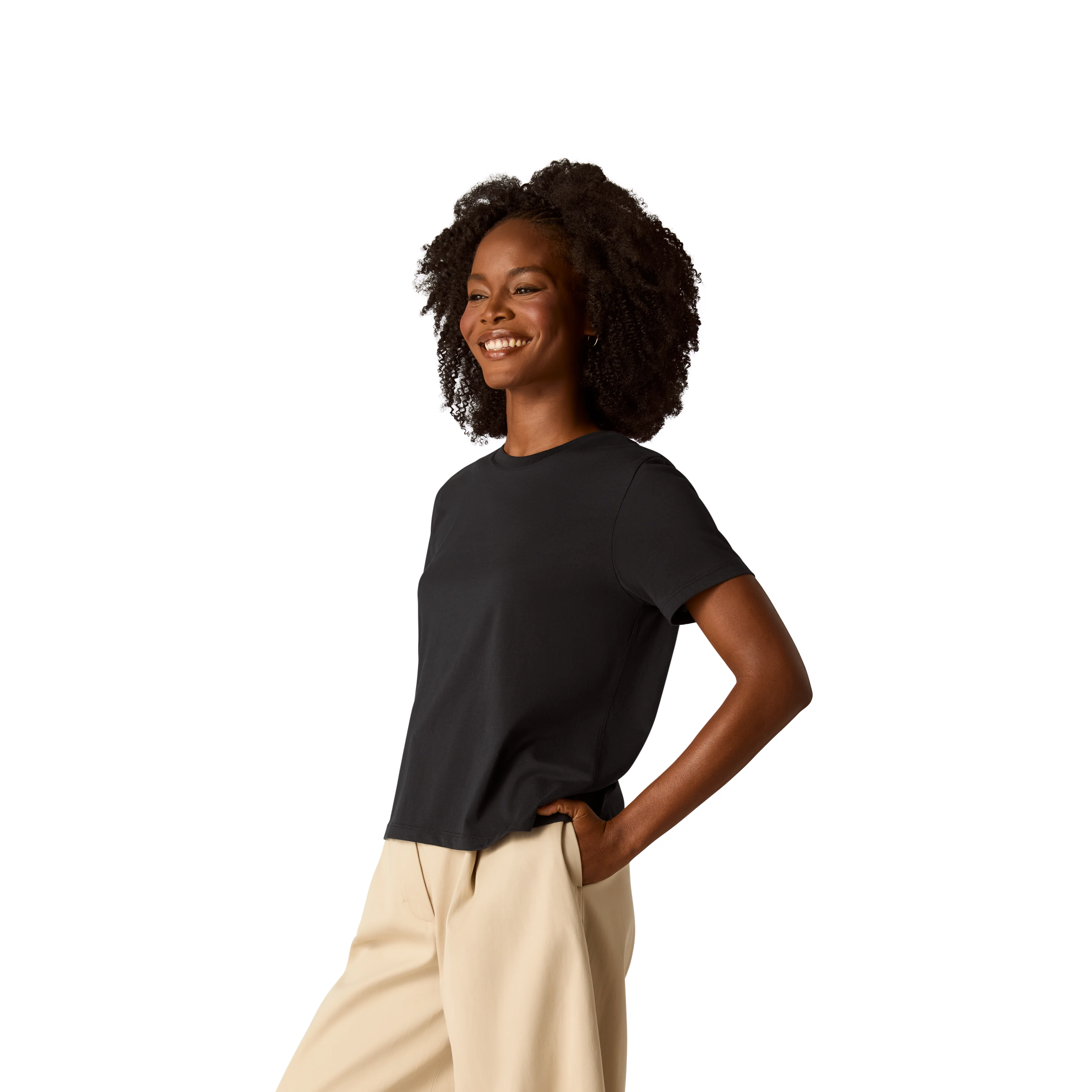 Women's Pima Cotton Crew Neck T-Shirt 6-Pack - Image 17