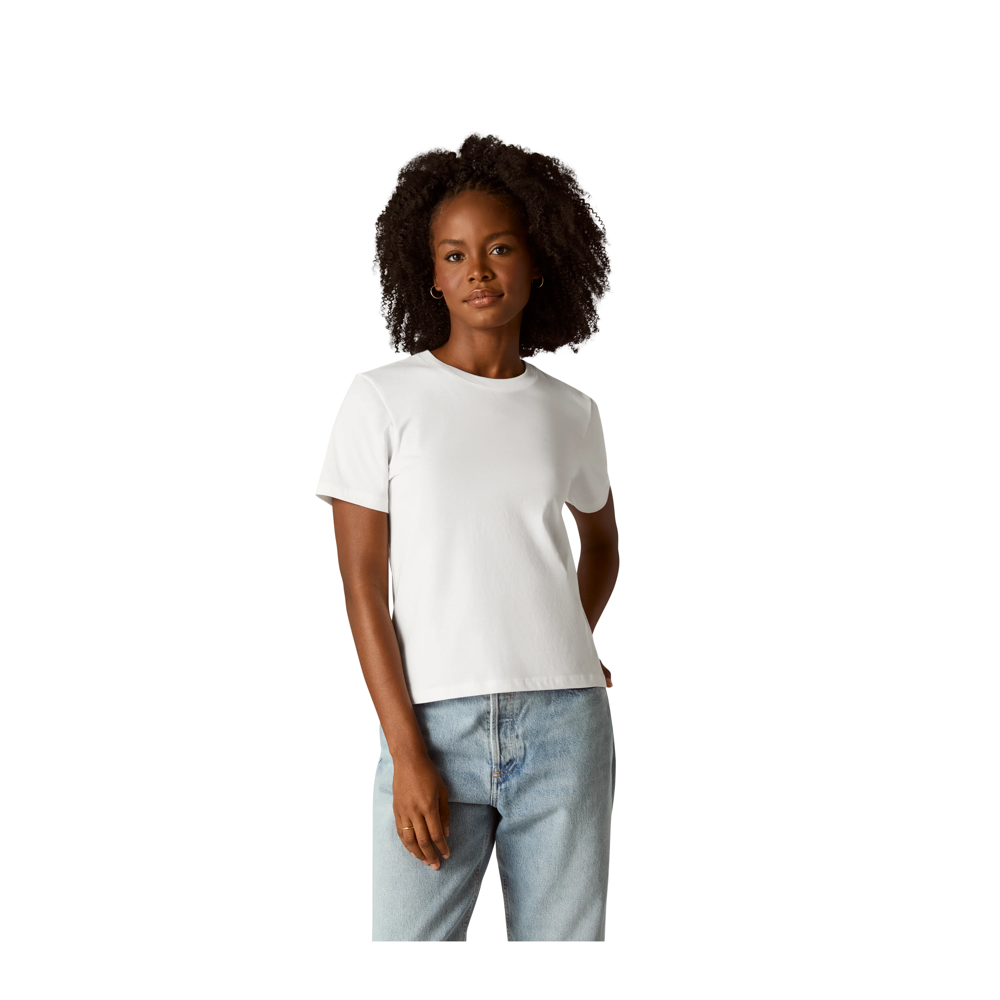 Women's Pima Cotton Crew Neck T-Shirt 6-Pack - Image 23