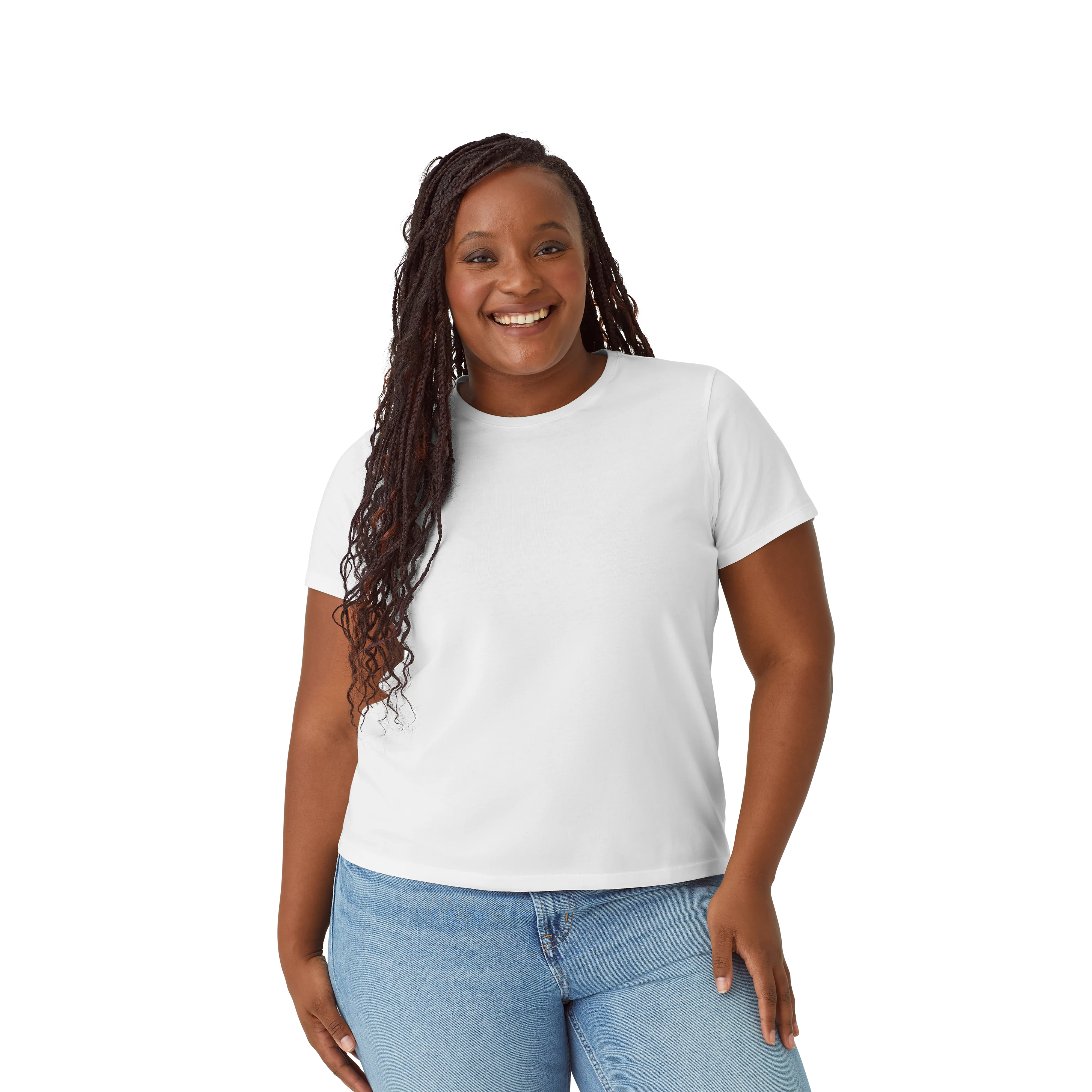 Women's Pima Cotton Crew Neck T-Shirt 6-Pack - Image 26