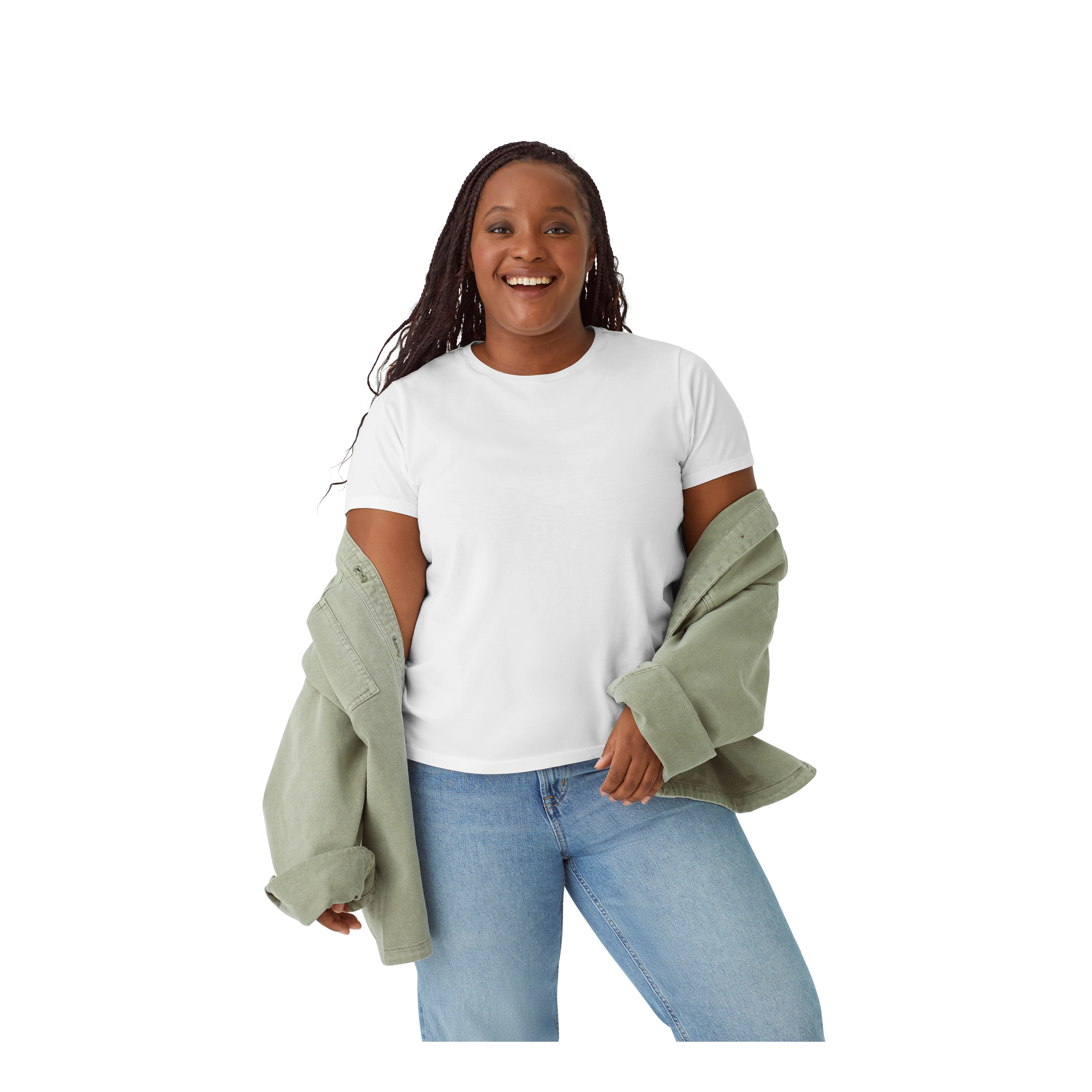 Women's Pima Cotton Crew Neck T-Shirt 6-Pack - Image 28