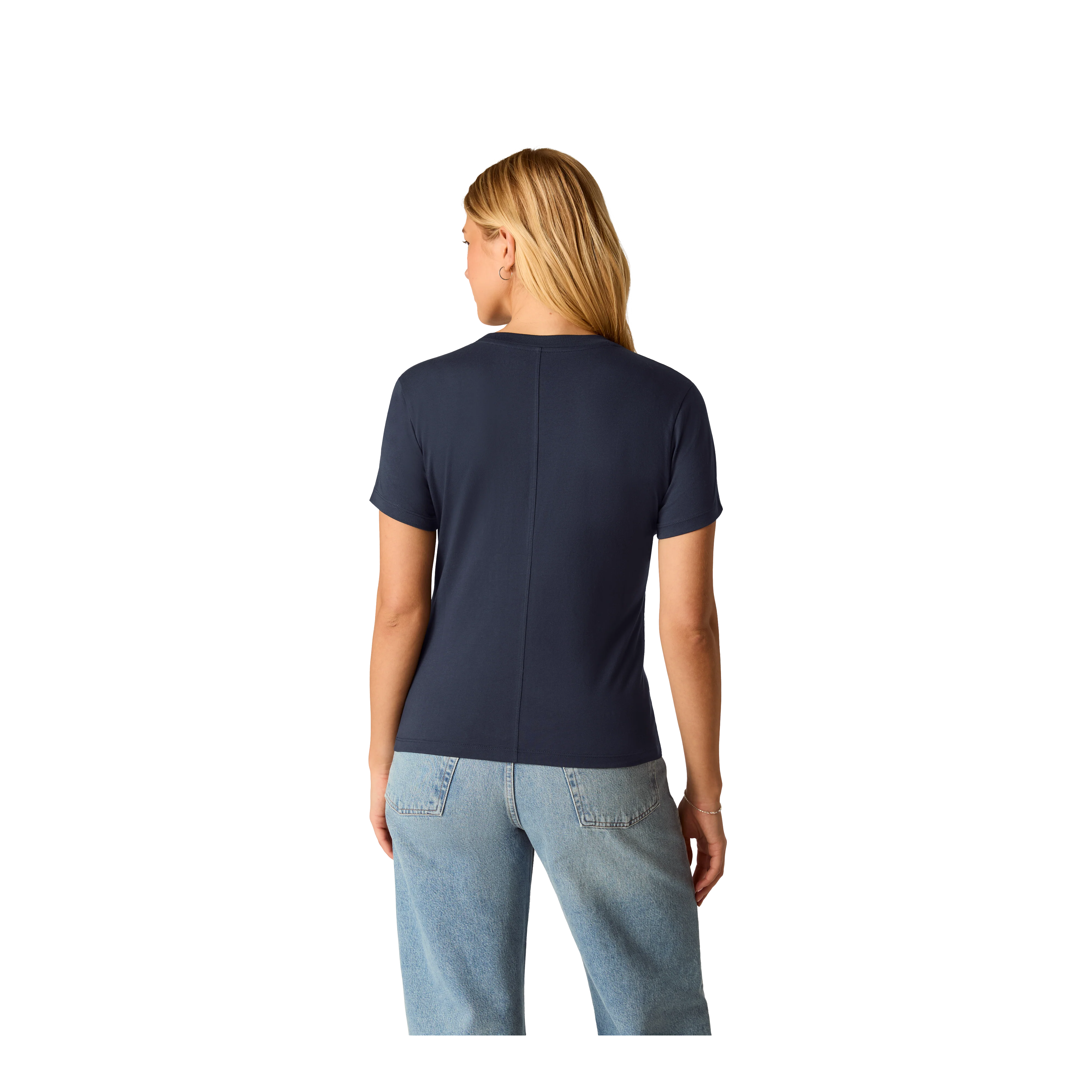 Women's Pima Cotton Slim Crew Neck T-Shirt - Image 25