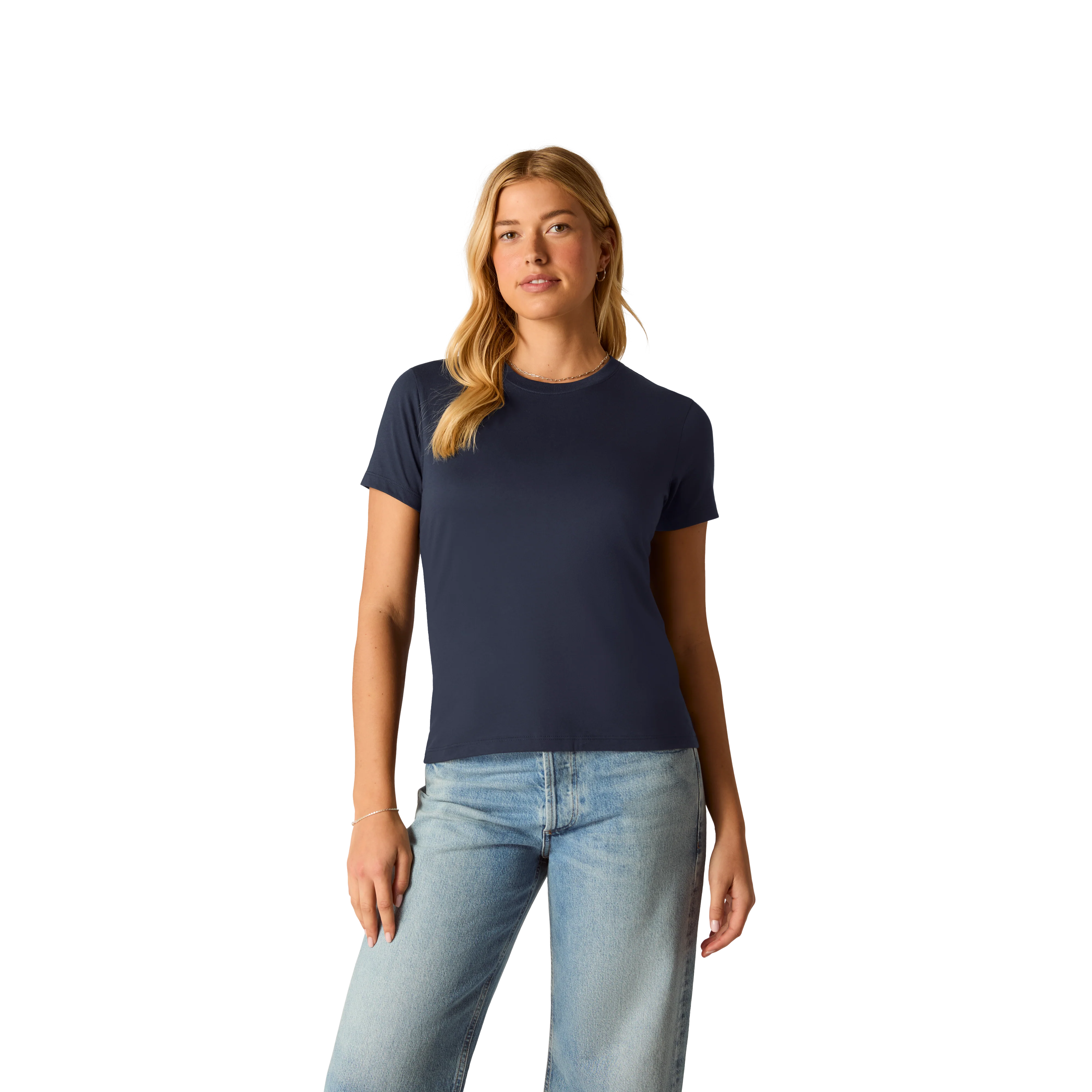 Women's Pima Cotton Slim Crew Neck T-Shirt 3-Pack - Image 17