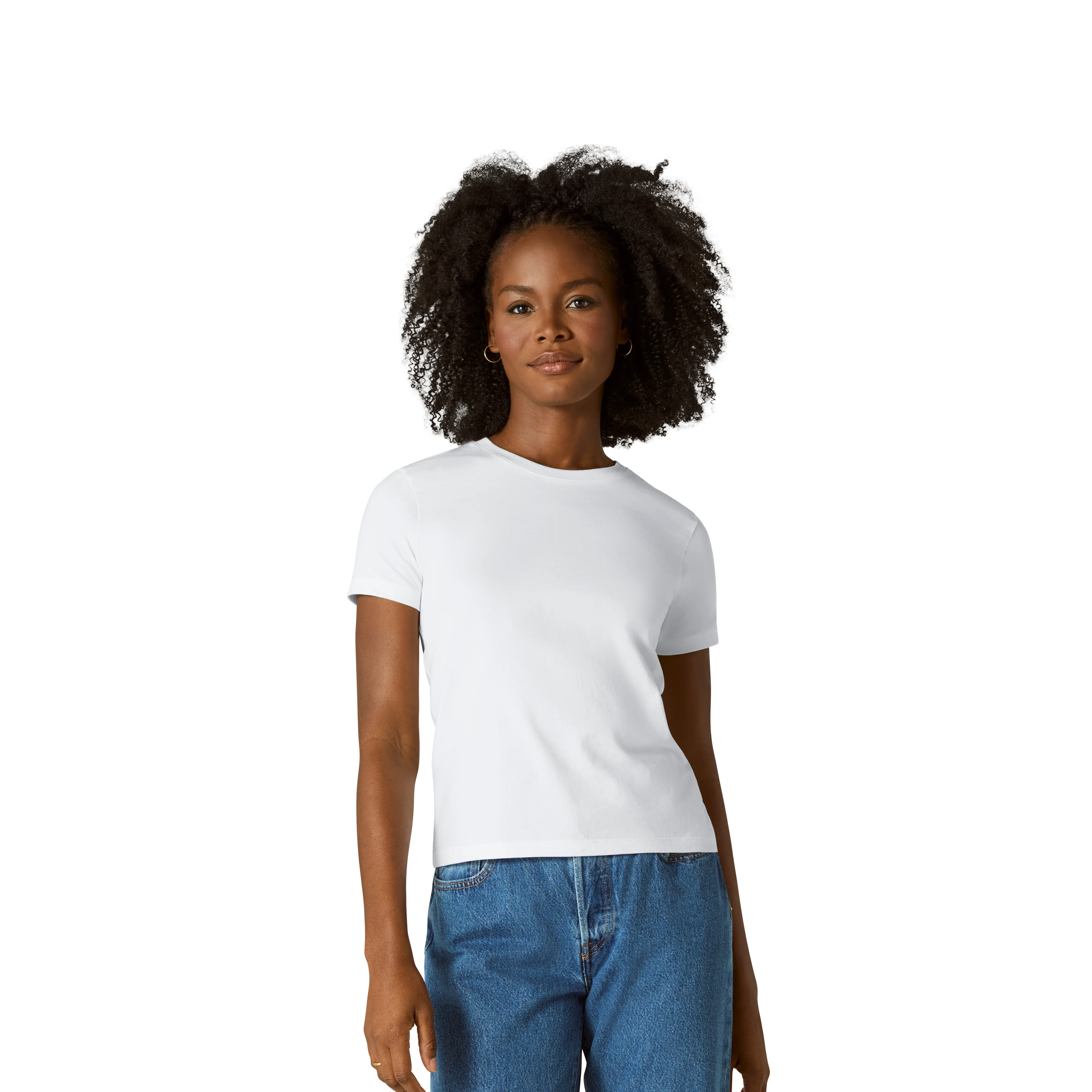 Women's Pima Cotton Slim Crew Neck T-Shirt 3-Pack - Image 22