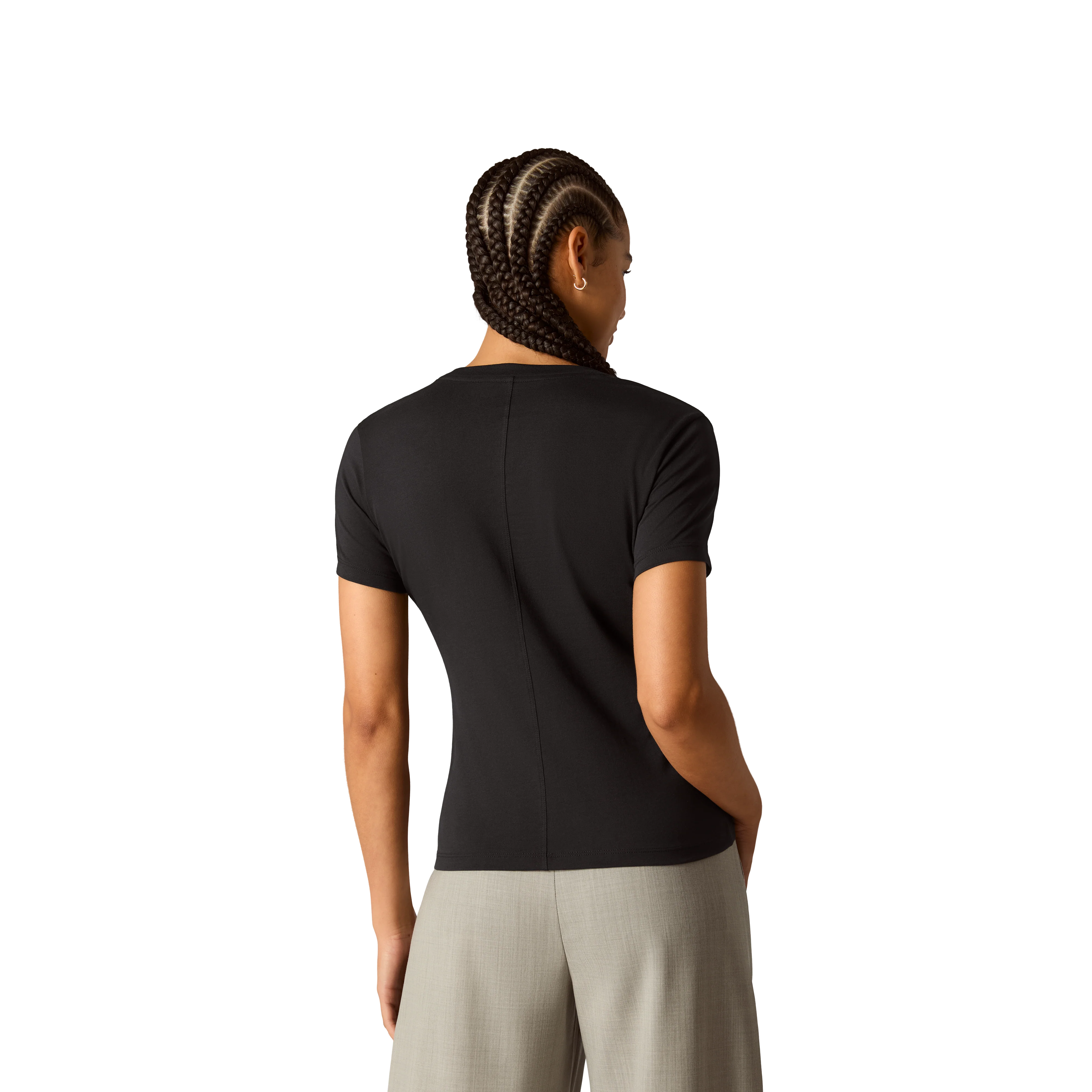 Women's Pima Cotton Slim Crew Neck T-Shirt 6-Pack - Image 19