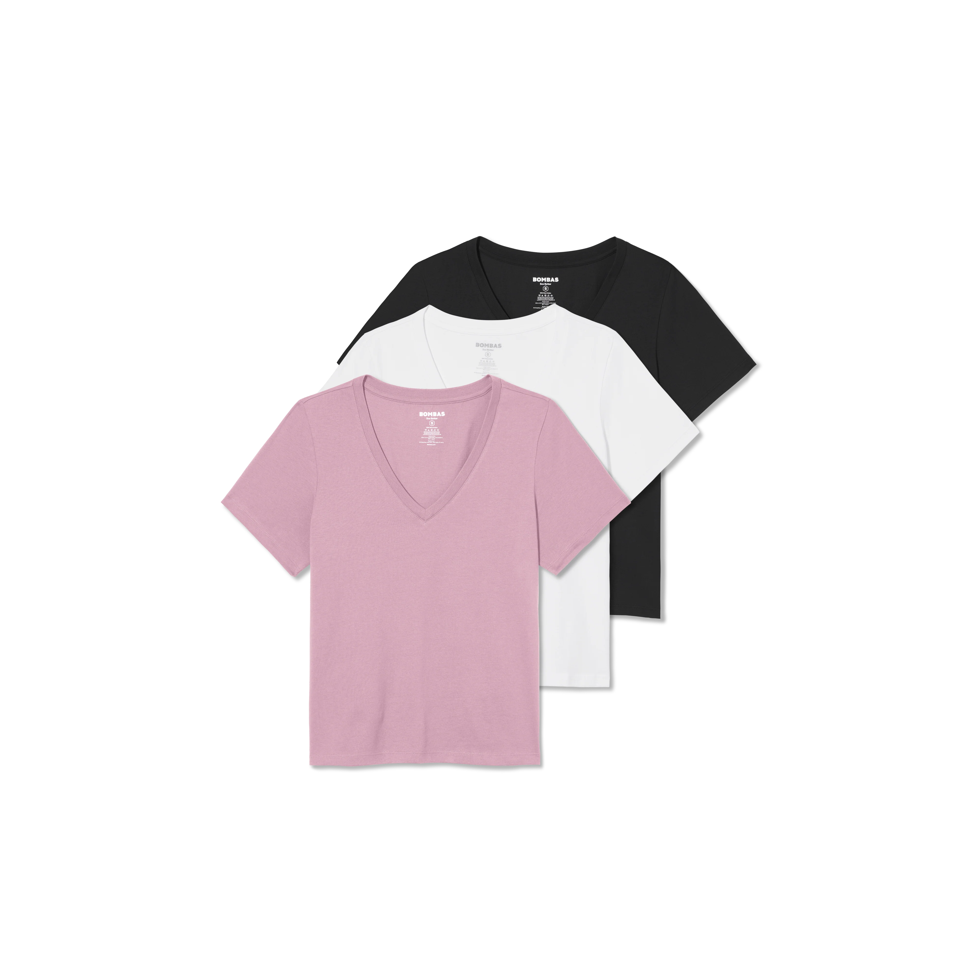 Women's Pima Cotton V-Neck T-Shirt 3-Pack - Image 16