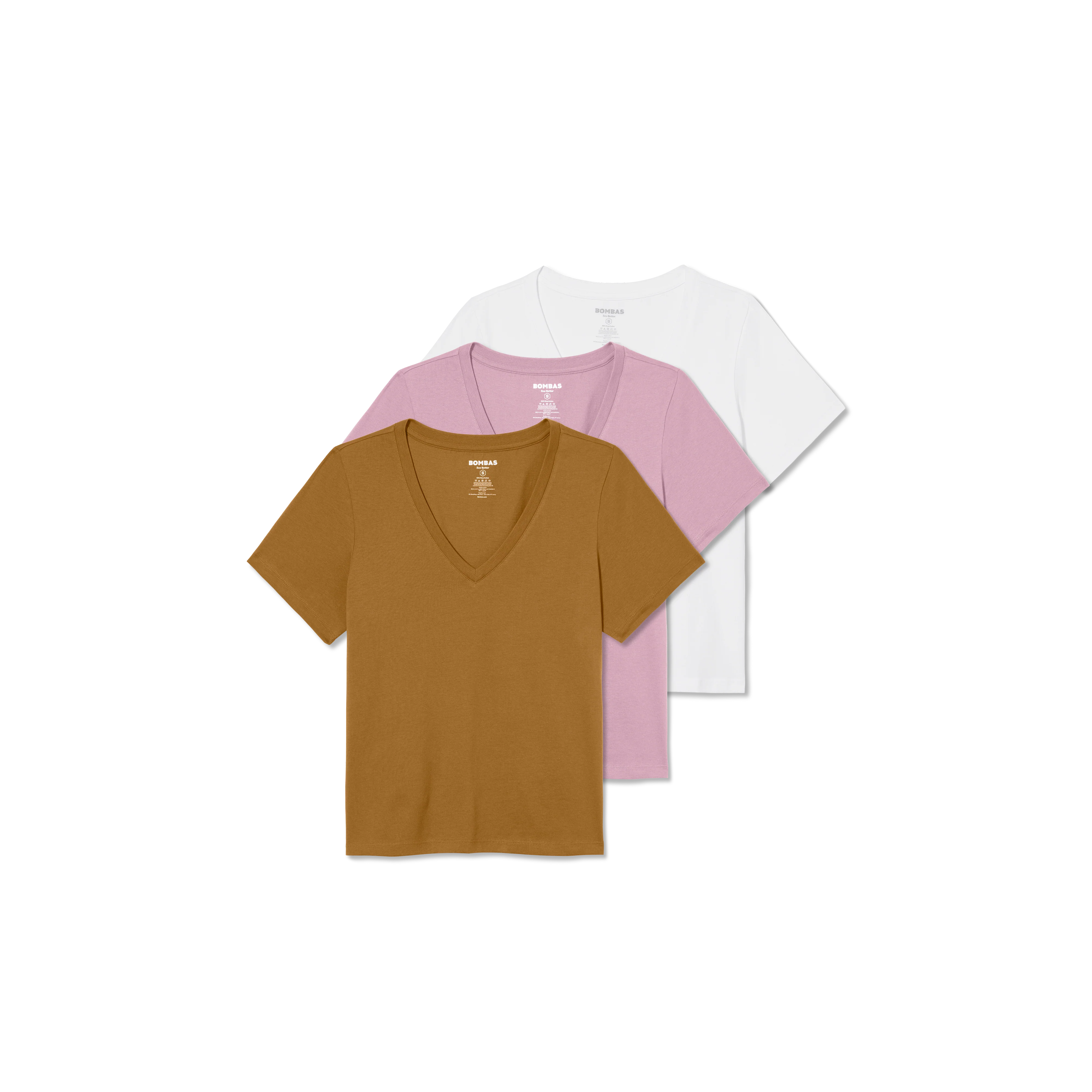 Women's Pima Cotton V-Neck T-Shirt 3-Pack - Image 21