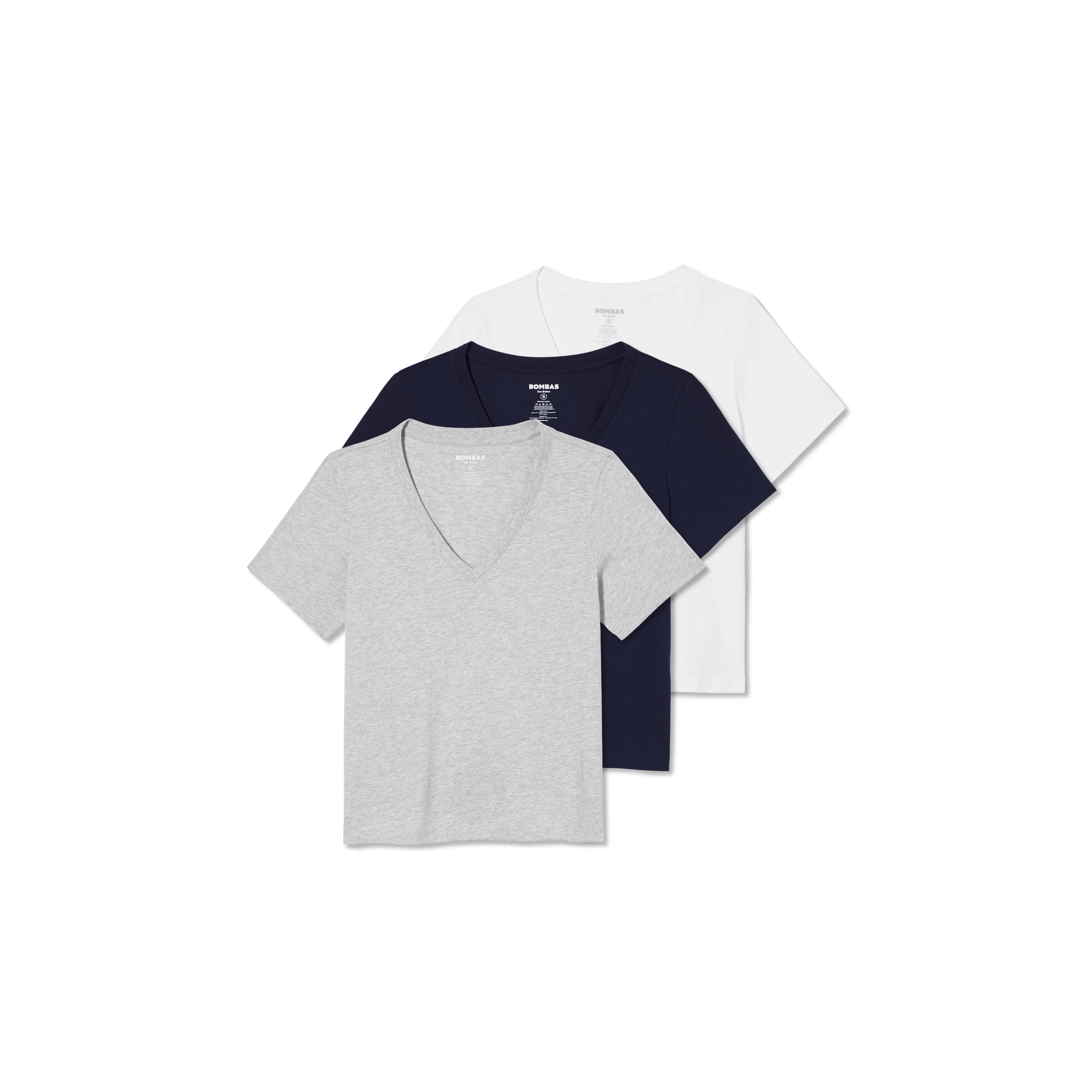 Women's Pima Cotton V-Neck T-Shirt 3-Pack - Image 27