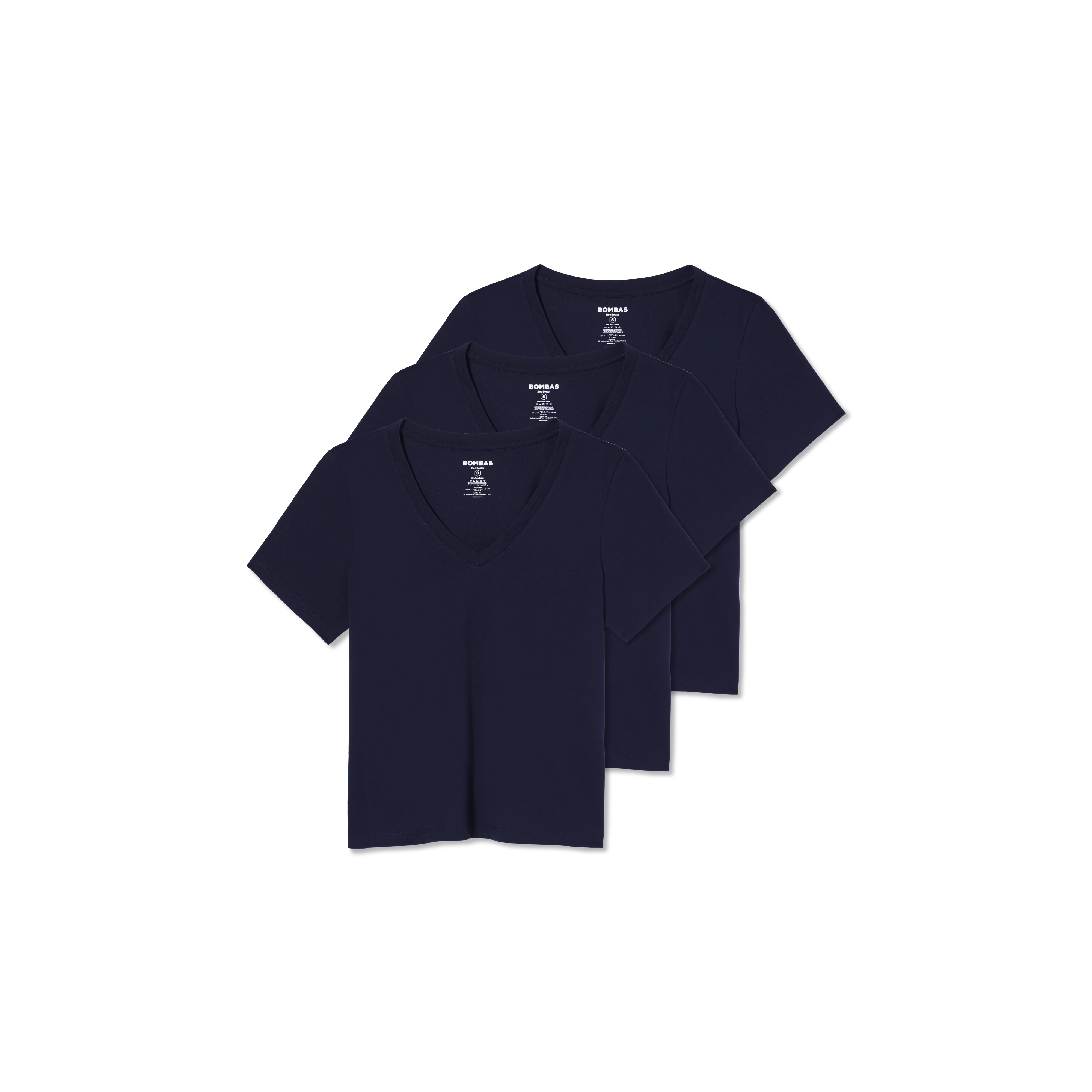 Women's Pima Cotton V-Neck T-Shirt 3-Pack - Image 32