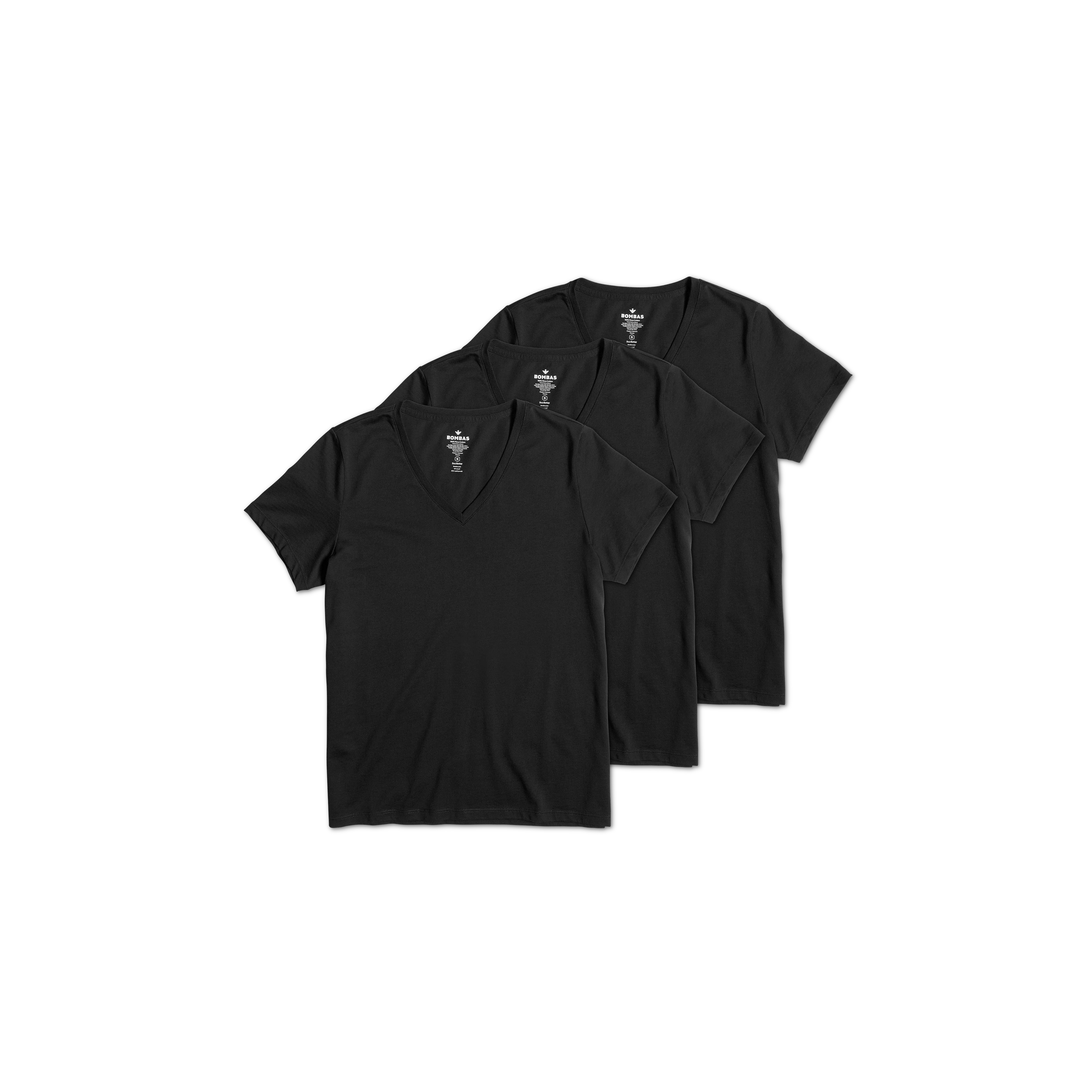 Women's Pima Cotton V-Neck T-Shirt 3-Pack - Image 35