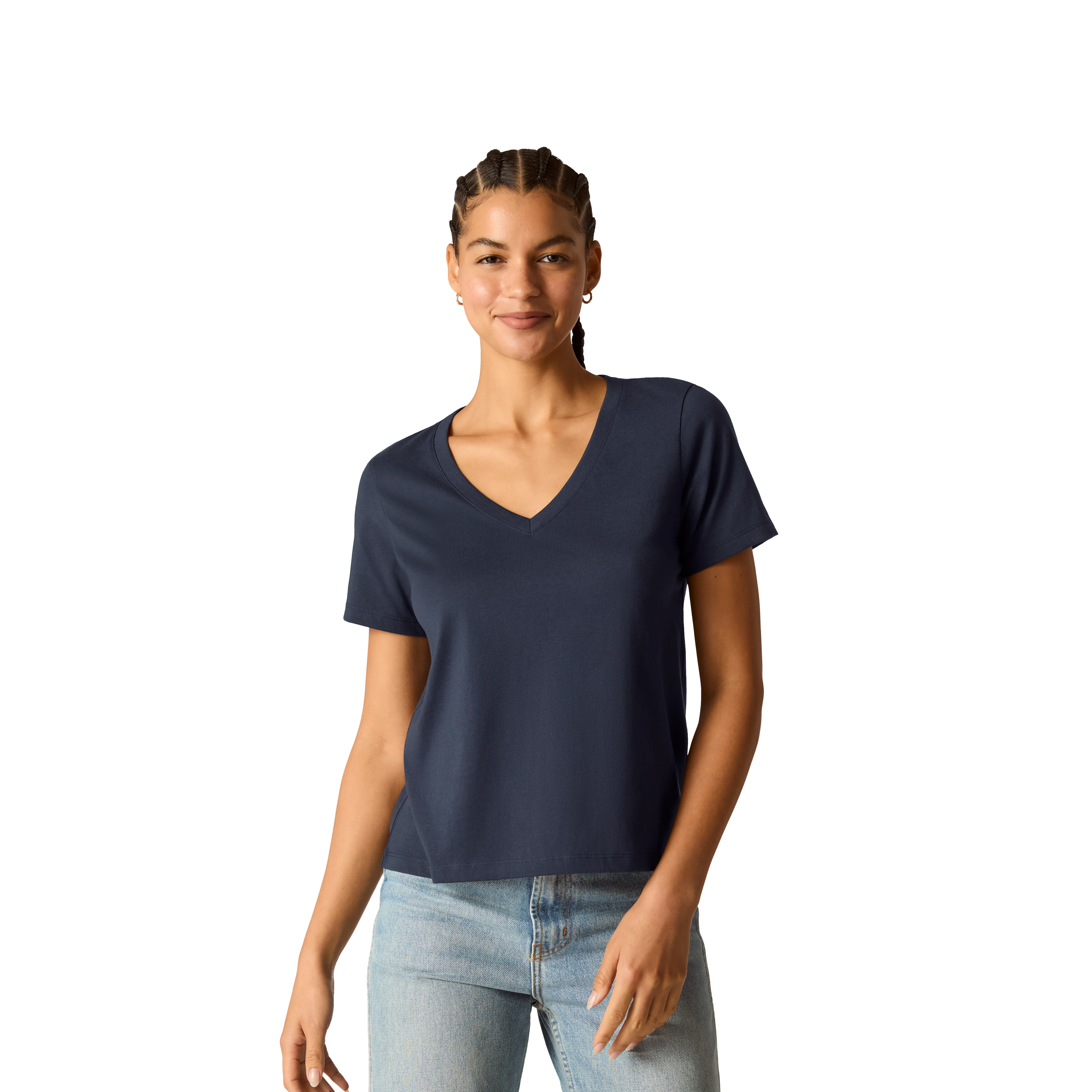 Women's Pima Cotton V-Neck T-Shirt 3-Pack - Image 9