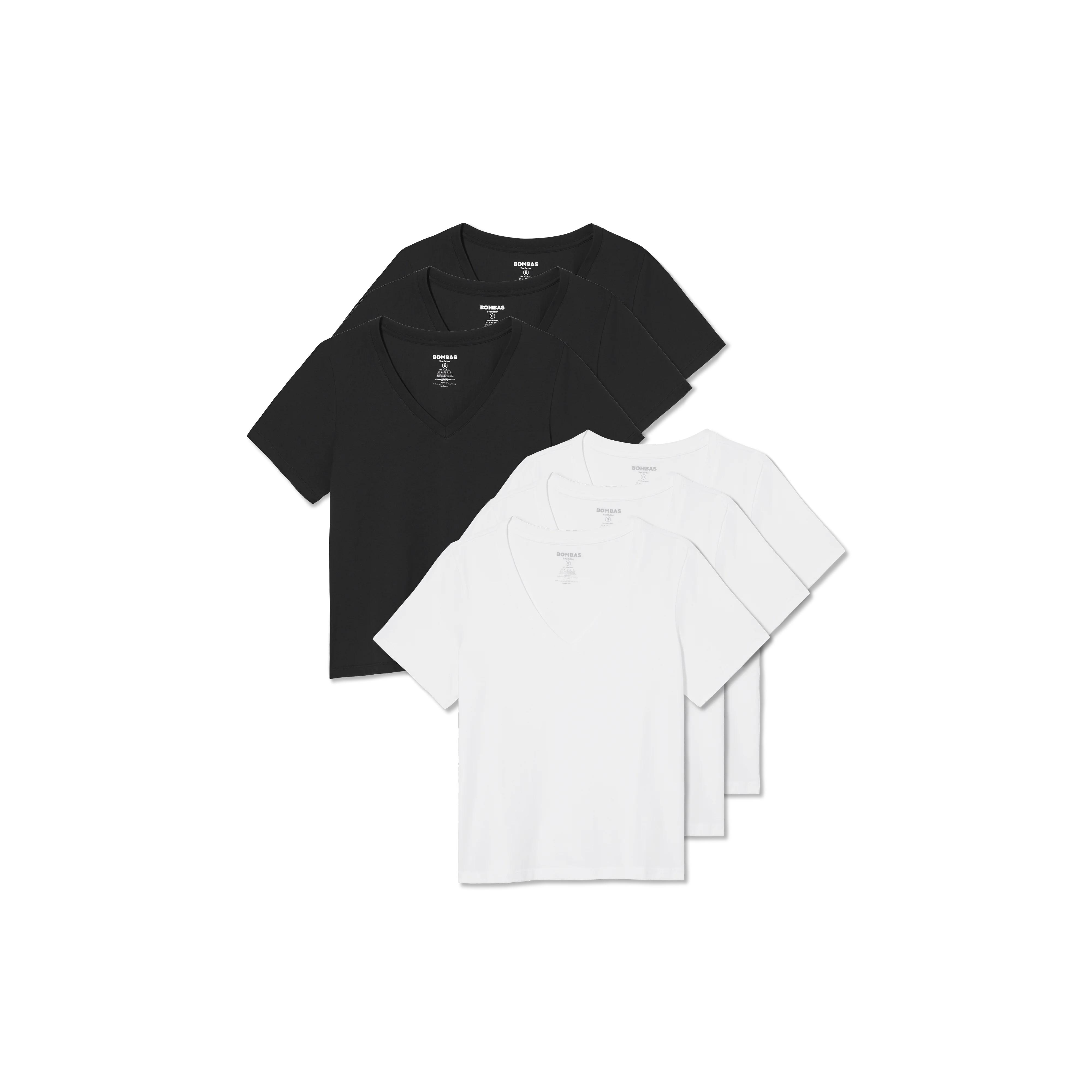 Women's Pima Cotton V-Neck T-Shirt 6-Pack - Image 26