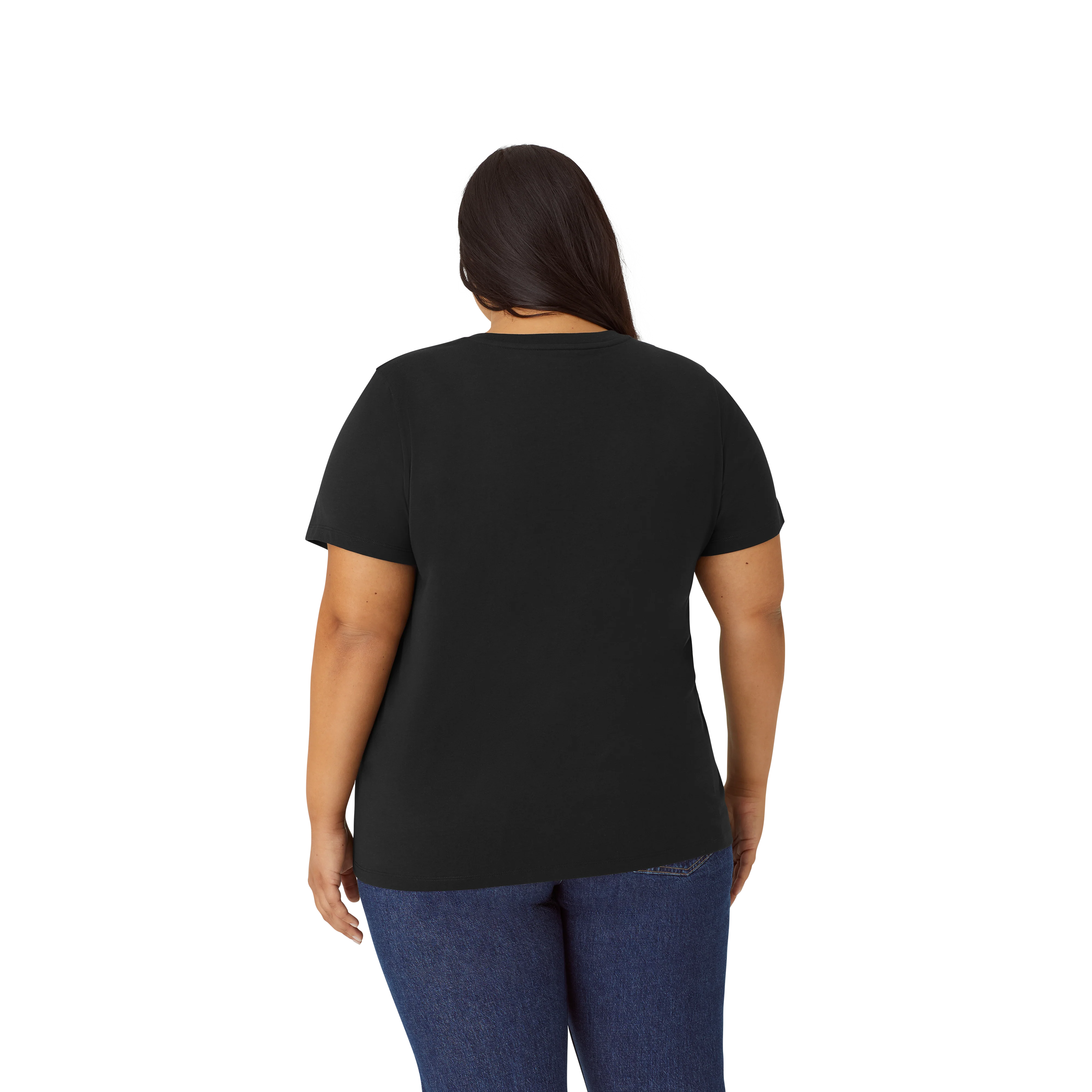 Women's Pima Cotton V-Neck T-Shirt 6-Pack - Image 31