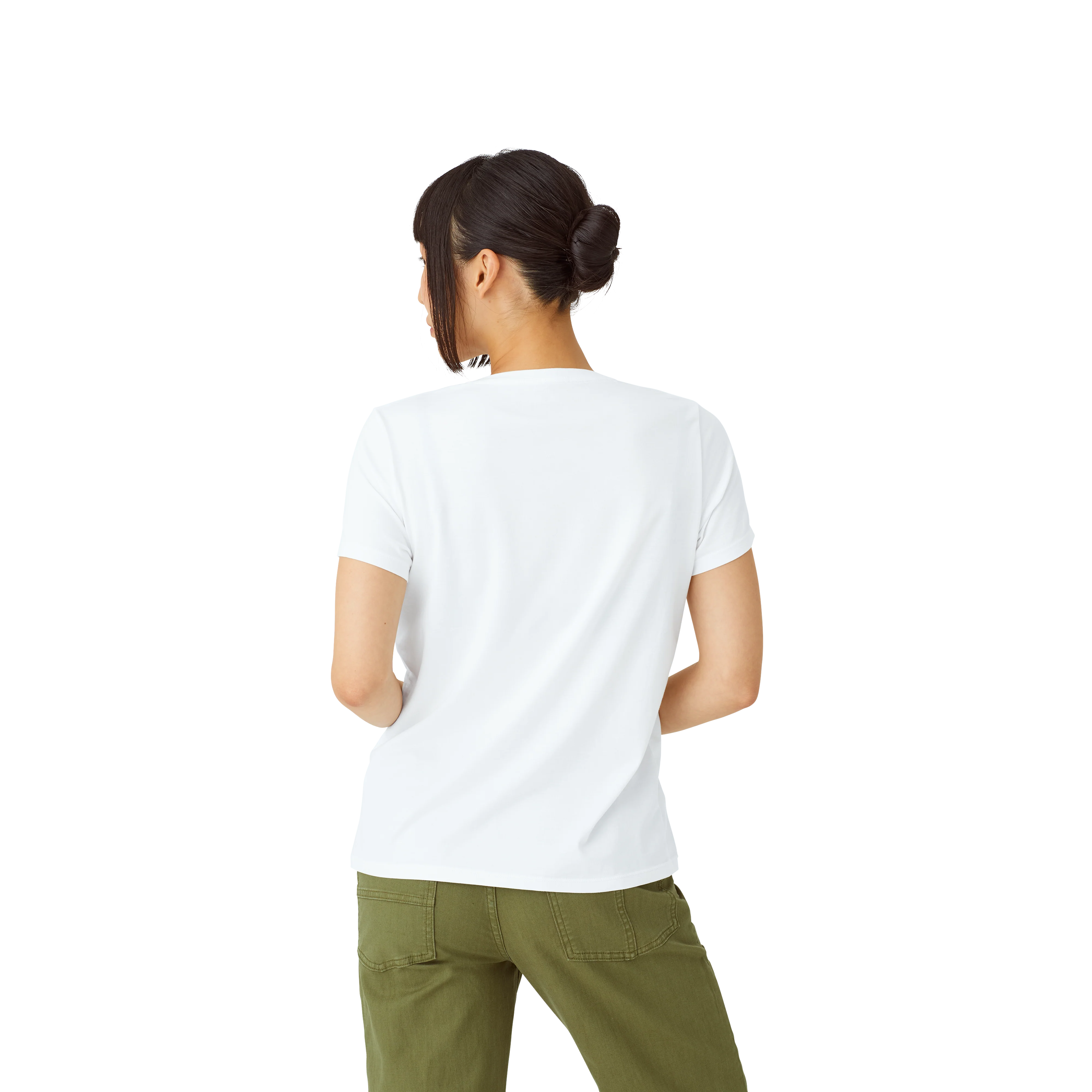 Women's Pima Cotton V-Neck T-Shirt 6-Pack - Image 36